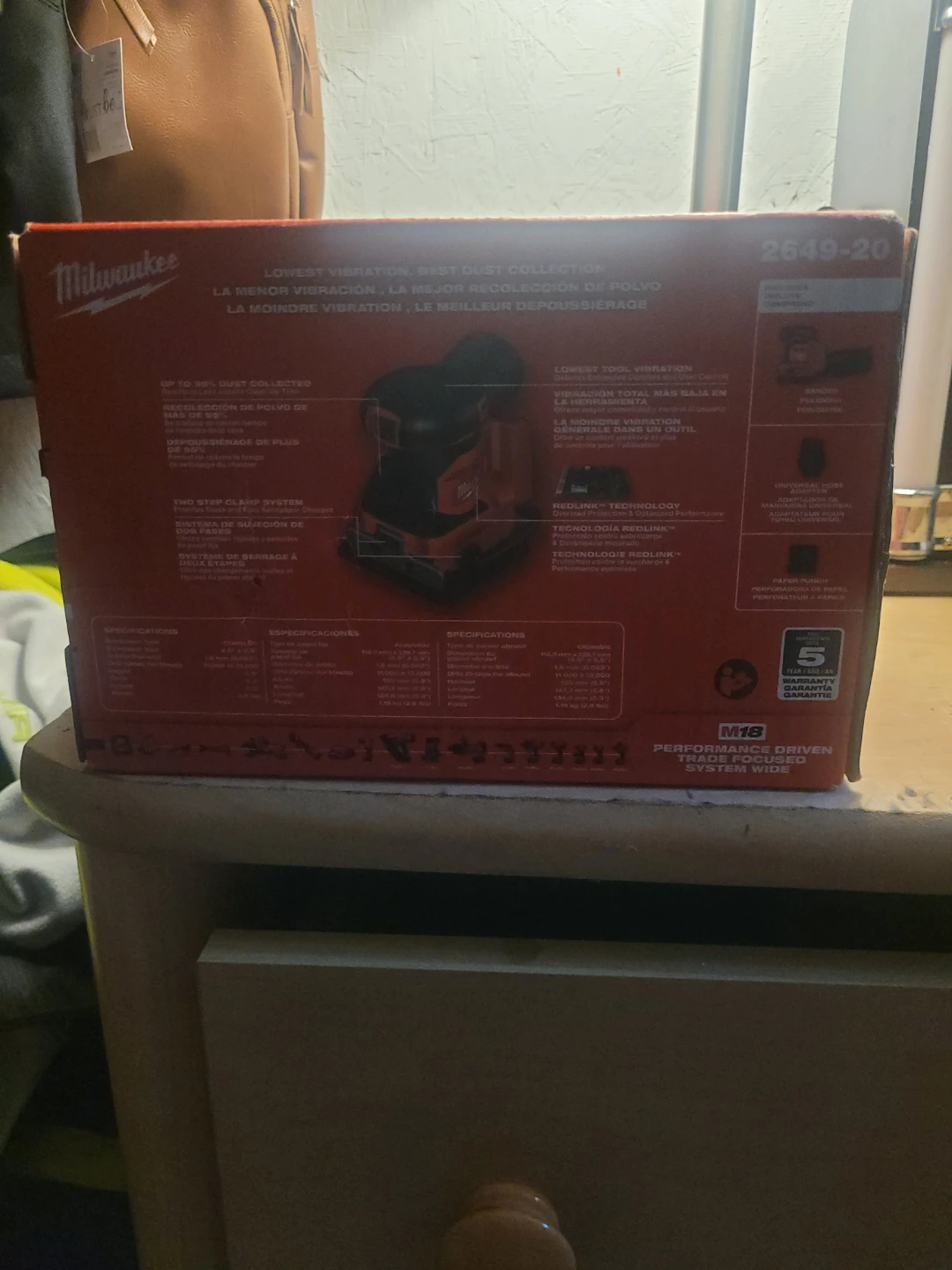 Milwaukee M18 Orbital 1/4 Sheet Sander 2649-20 Tool Only