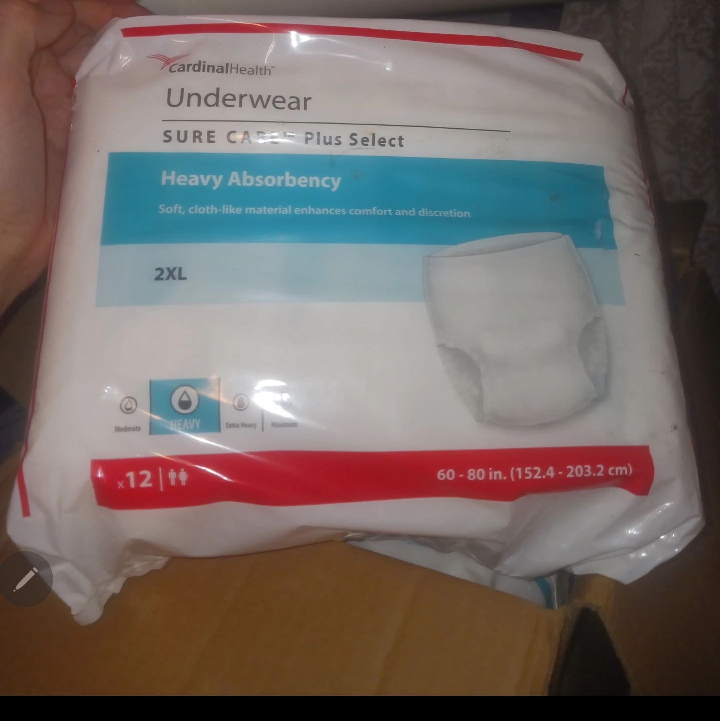 36pk Cardinal Health Sure Care Plus Select Underwear 2XL - photo 2
