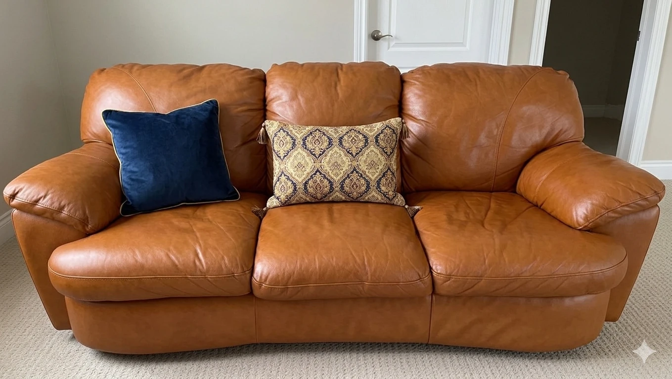 Moving Sale! Leather Sofa