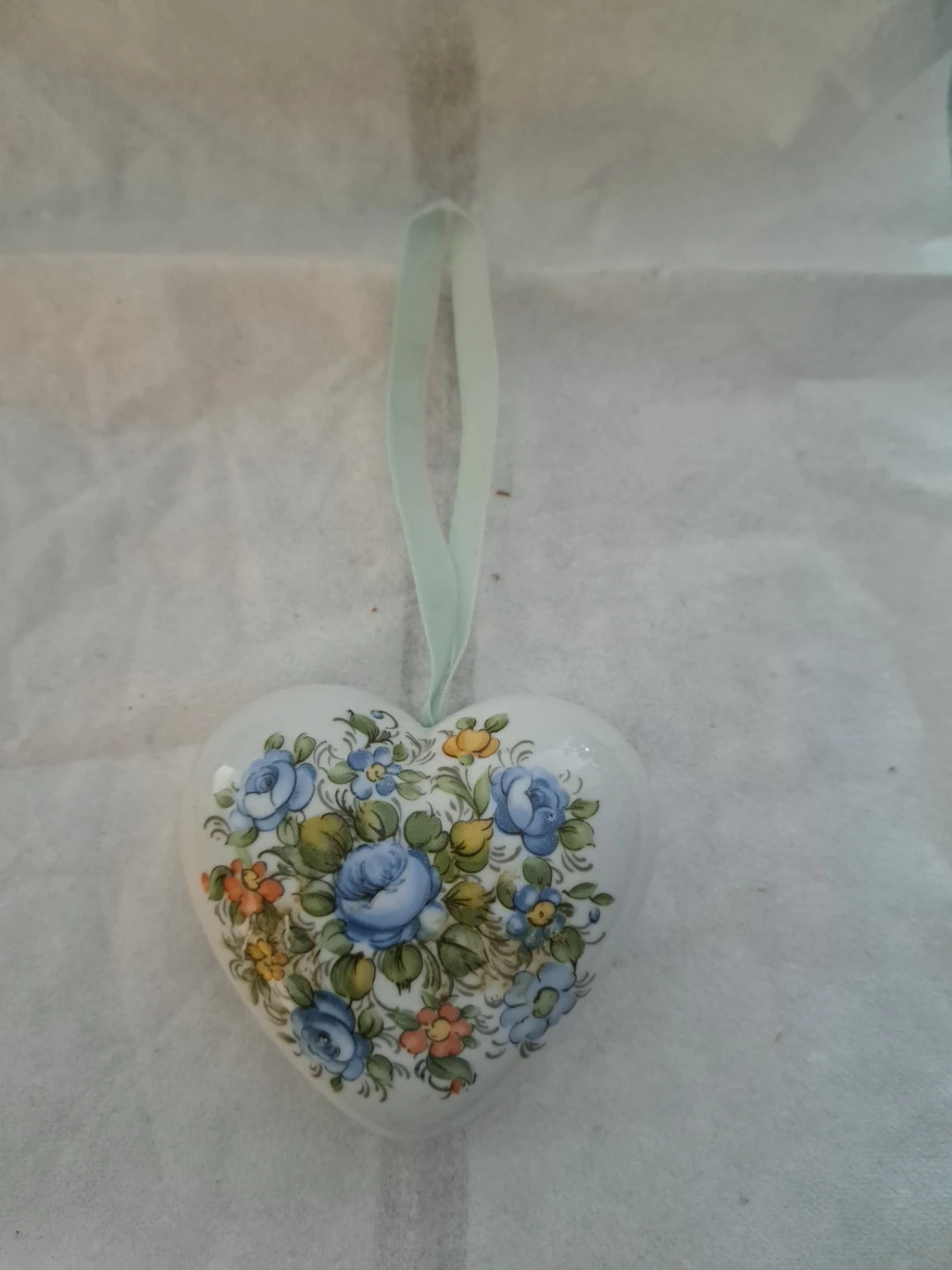 Vintage porcelain floral fragrance pomander