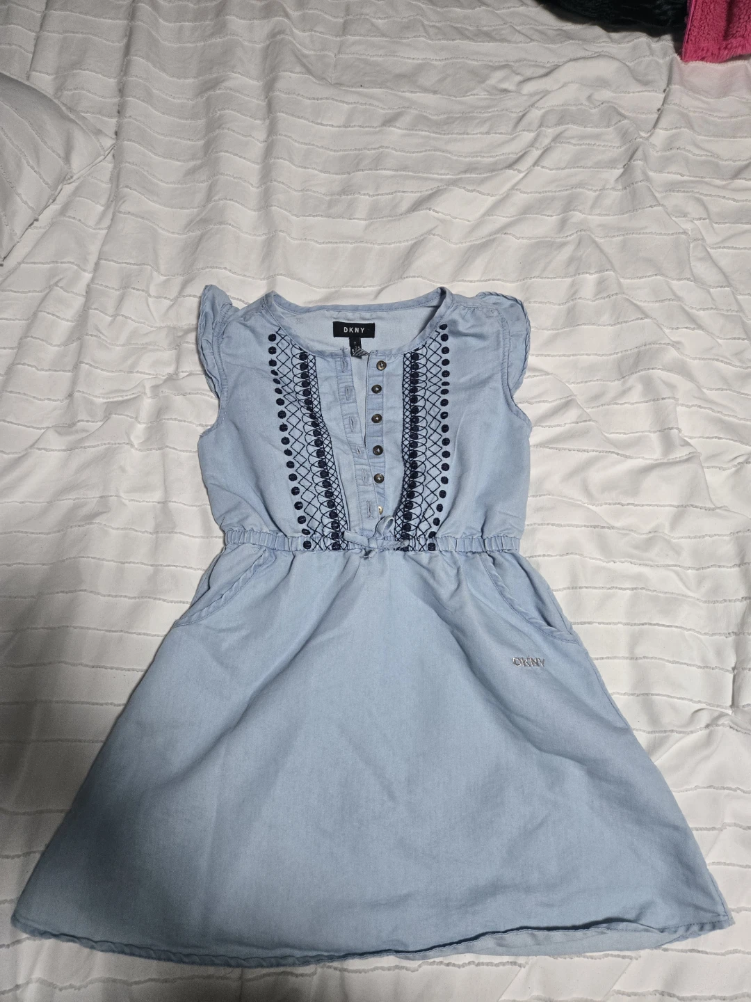 DKNY Blue Denim Dress Size 7