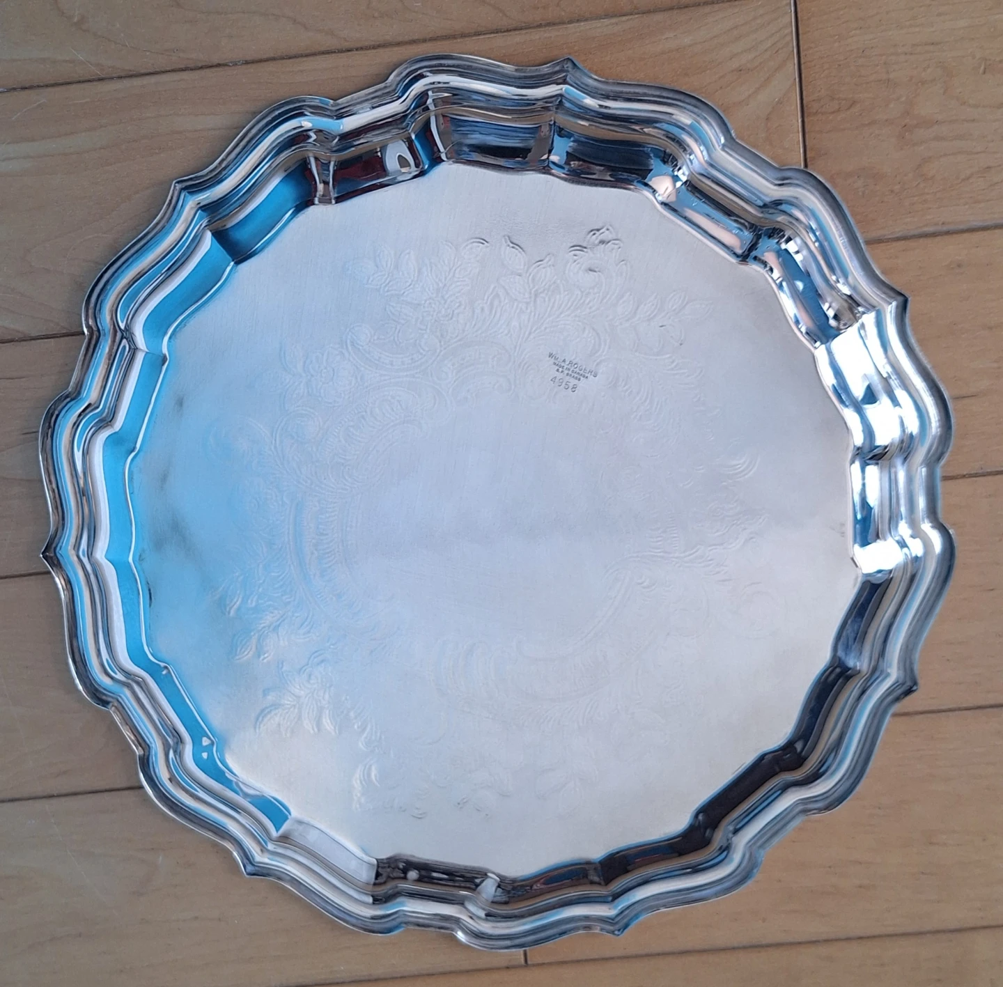 Vintage Wm. A. Rogers Silver Plated Serving Tray - photo 2