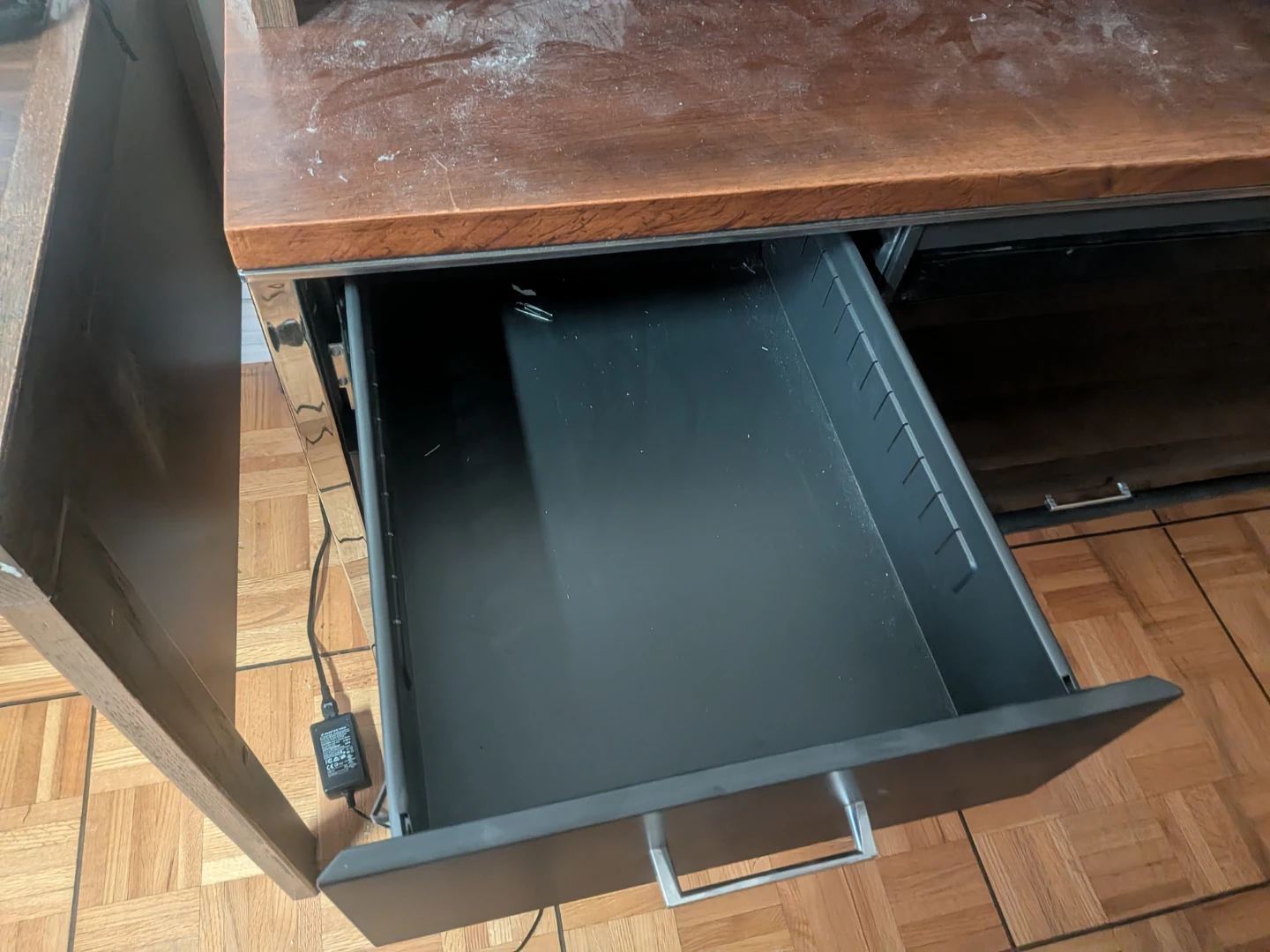 Filing Cabinet with Drawer and Shelves - photo 2