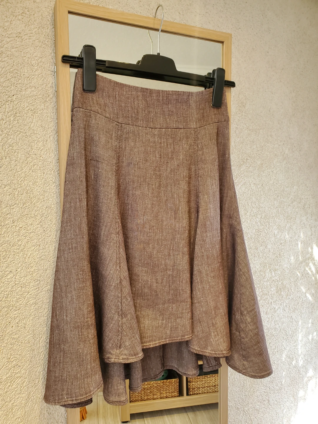 Le Château Brown Textured Skirt Size 3/4 - photo 2