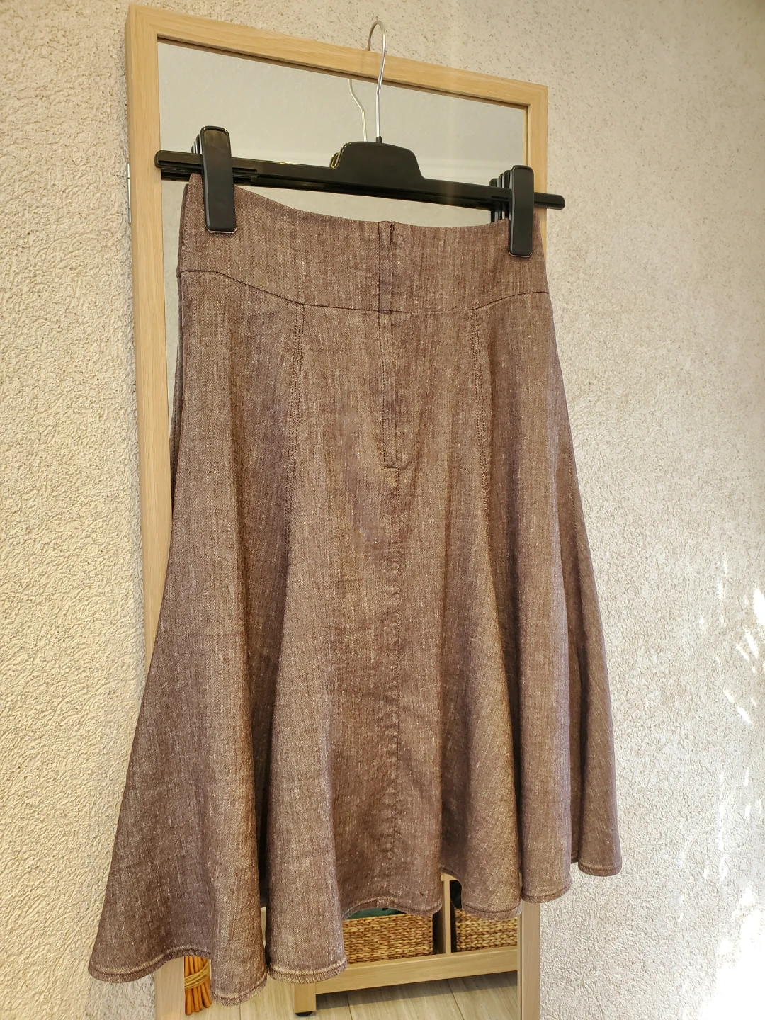 Le Château Brown Textured Skirt Size 3/4 - photo 4