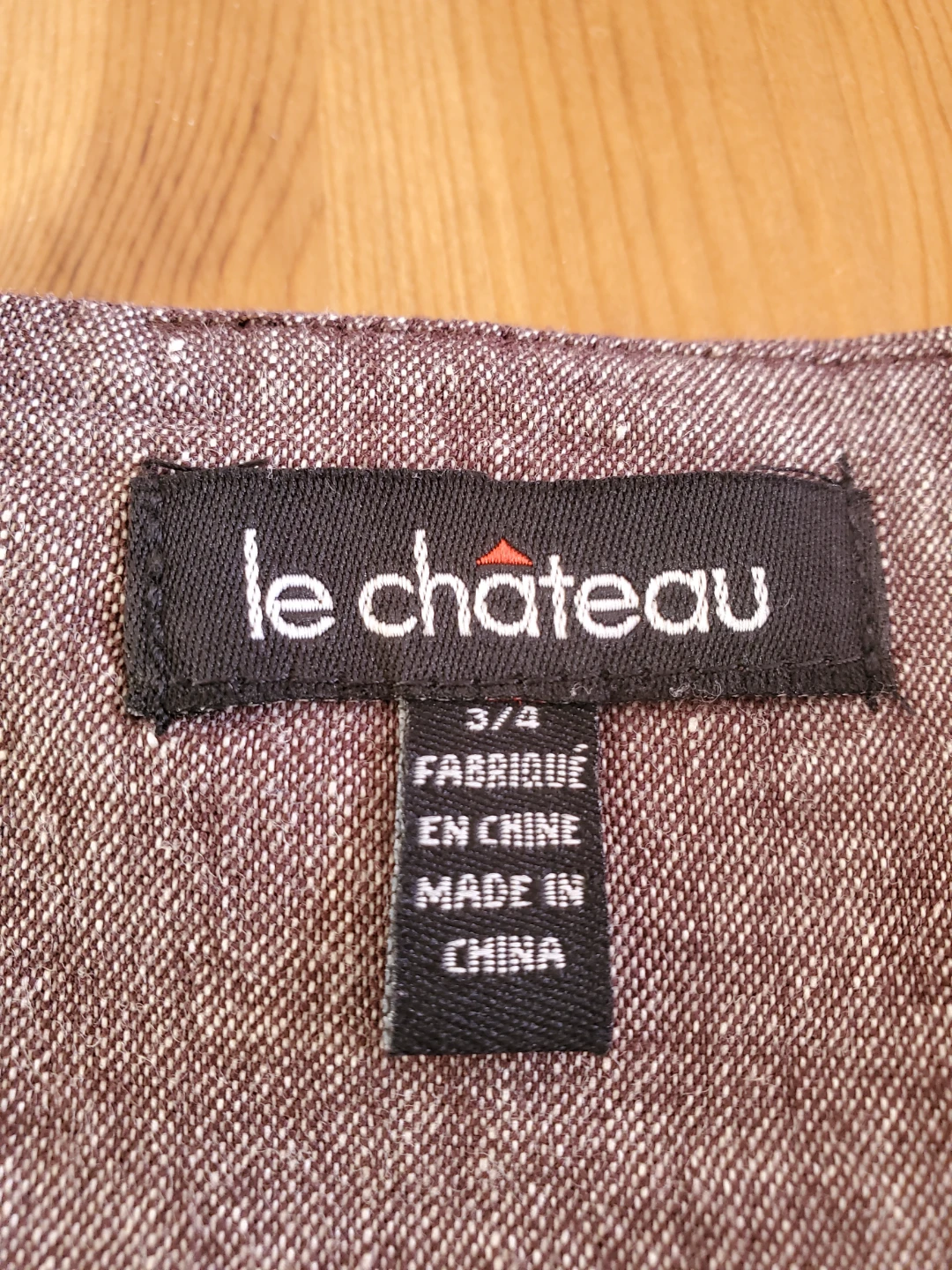 Le Château Brown Textured Skirt Size 3/4