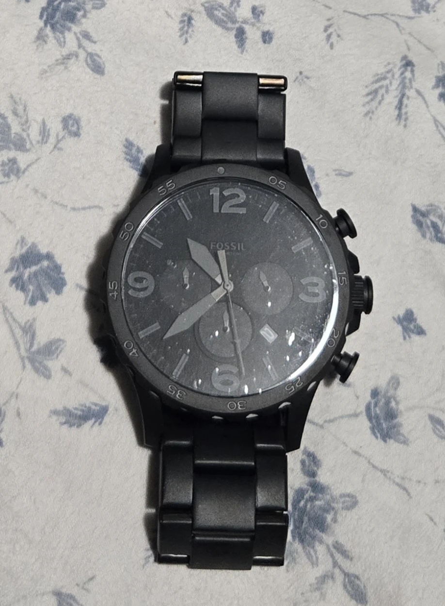 Fossil Men's Nate Oversized Stainless Steel Chronograph Watch - photo 2