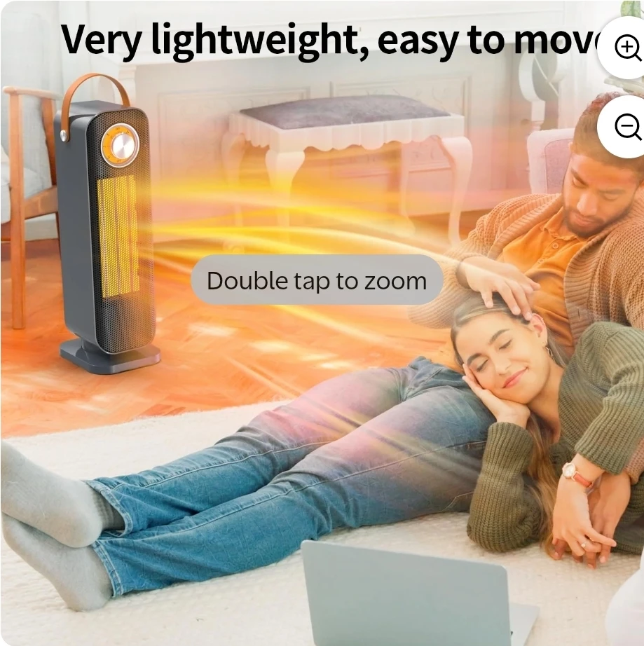 Portable Electric Heater with Handle - photo 3