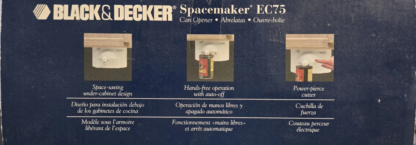 BLACK+DECKER Spacemaker EC75 Can Opener - photo 3