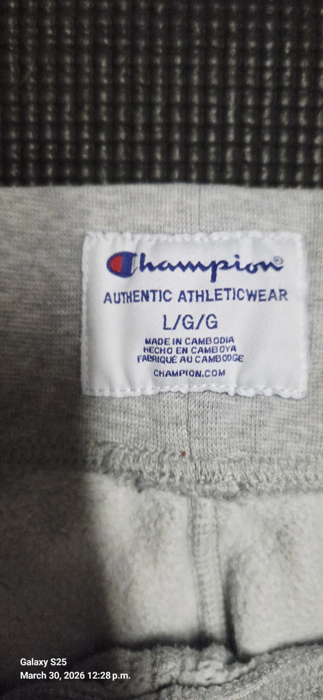 Champion Grey Jogger Sweatpants Size L/G - photo 2