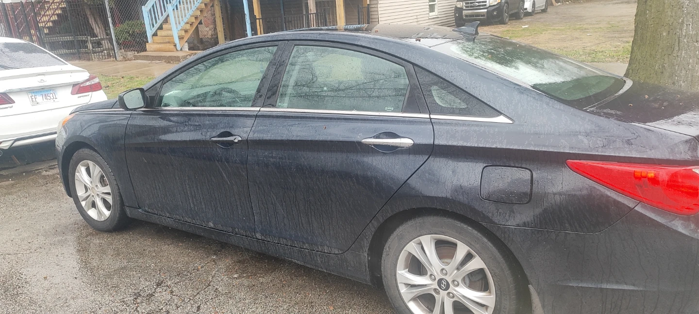 Dark Blue Hyundai Sonata Sedan