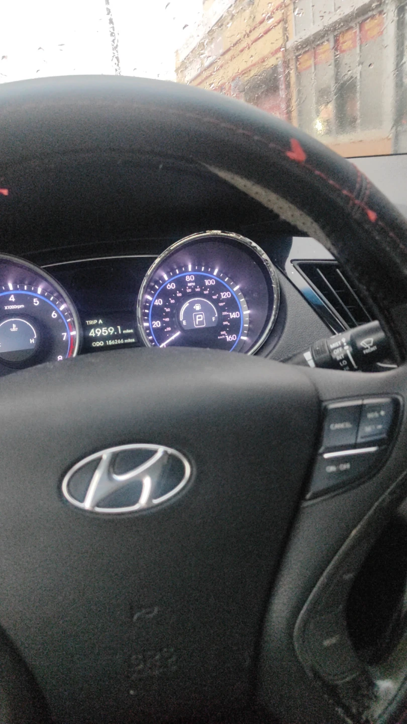 Dark Blue Hyundai Sonata Sedan - photo 3