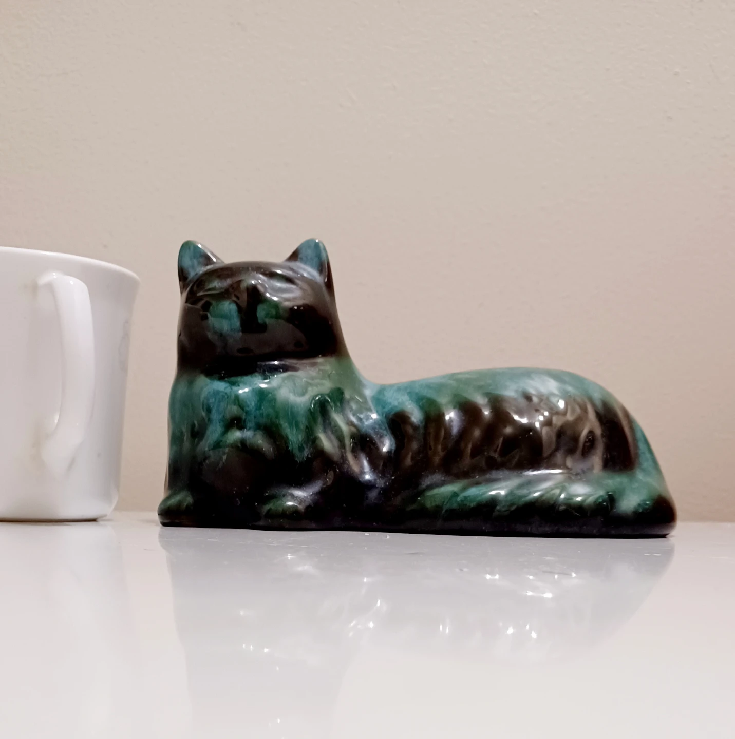 Vtg Blue Mountain Cat Statuette - photo 5