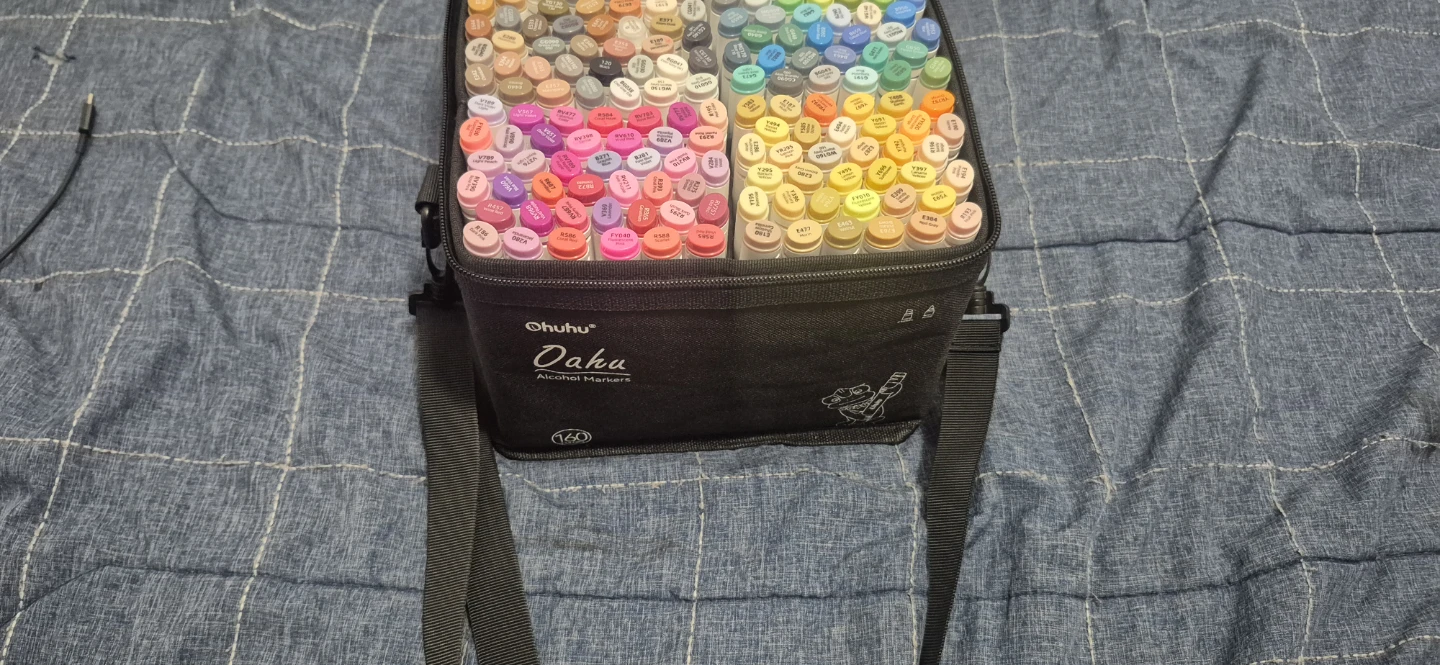 Ohuhu 160-Piece Alcohol Marker Set with Carrying Case - photo 3