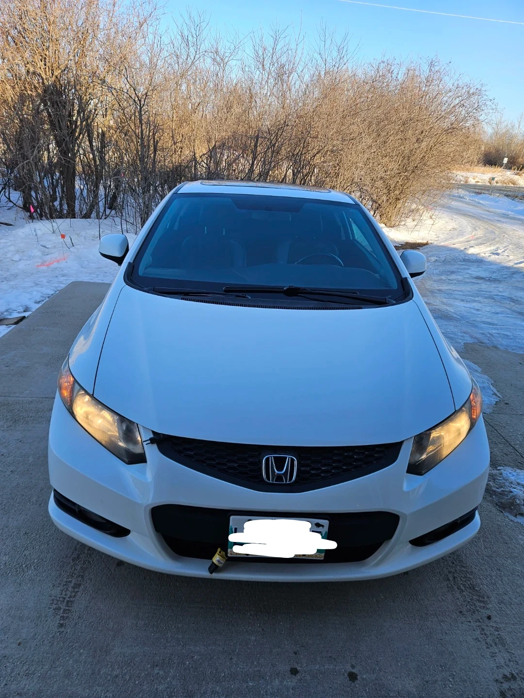 White Honda Civic EX-L 2013 - photo 5