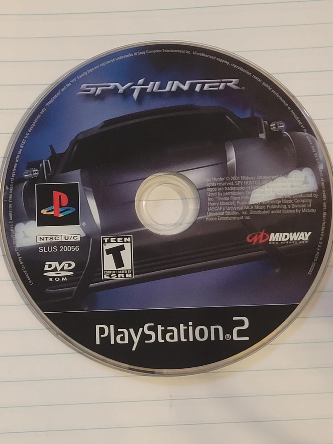 PlayStation 2 Spy Hunter Game