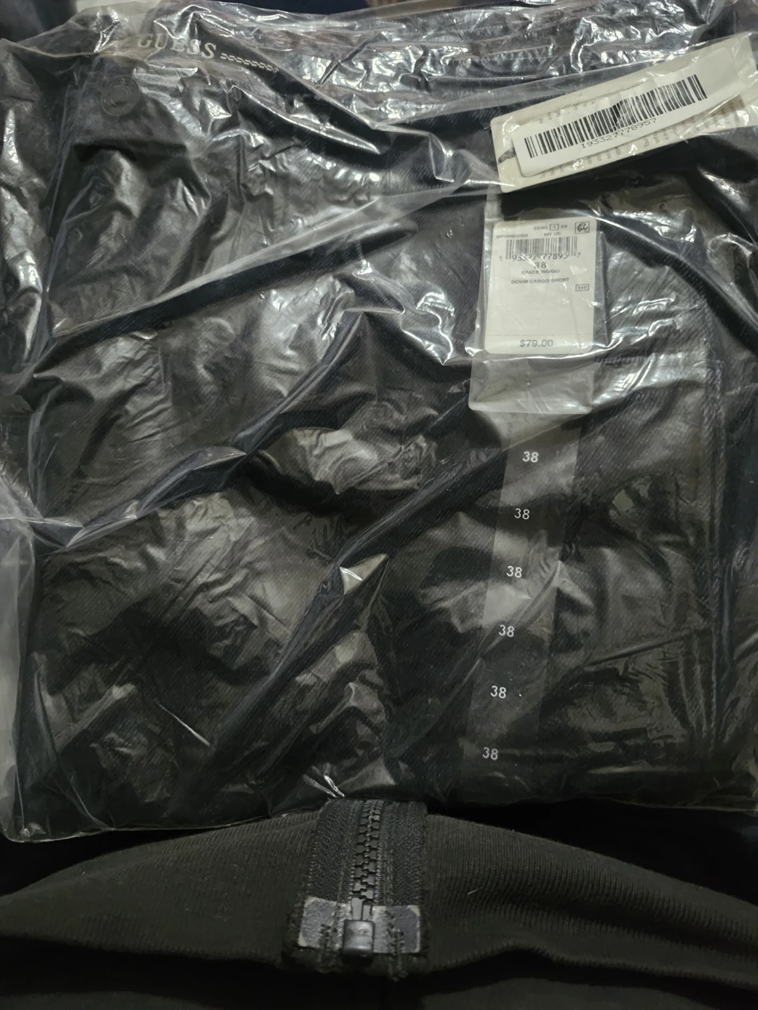 Guess Denim Cargo Shorts - Size 38