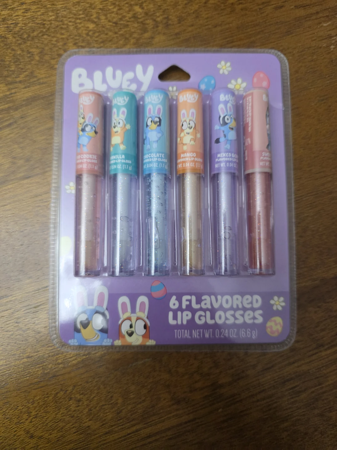 Brand new Bluey 6 Flavored Lip Gloss Set