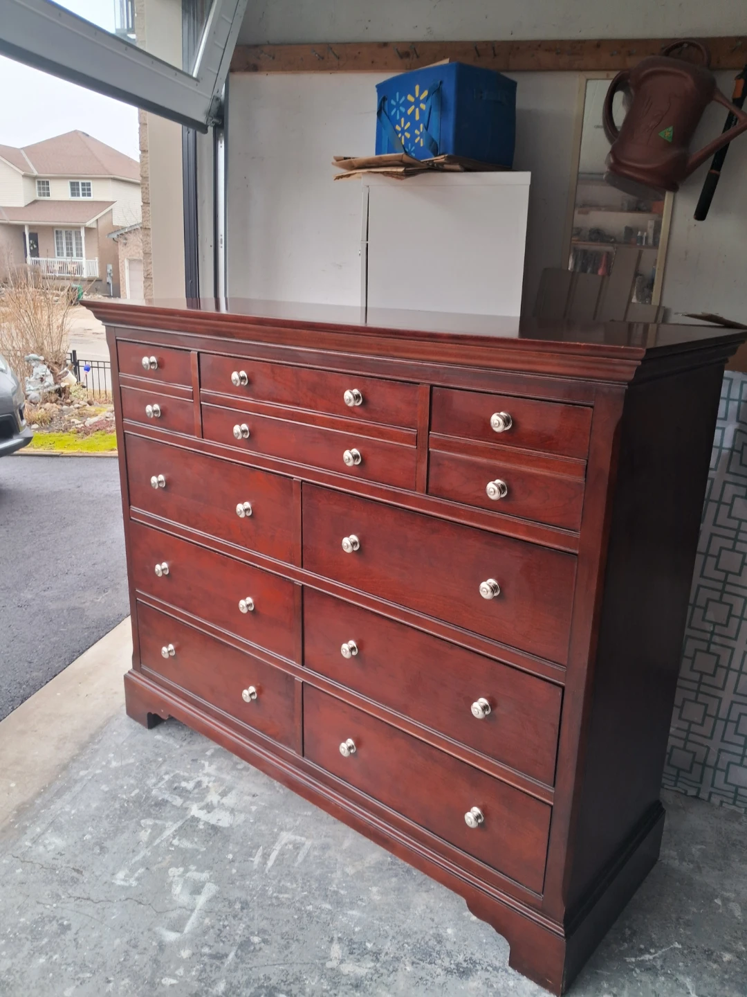 Dark Brown Dresser with 13 Drawers - photo 2