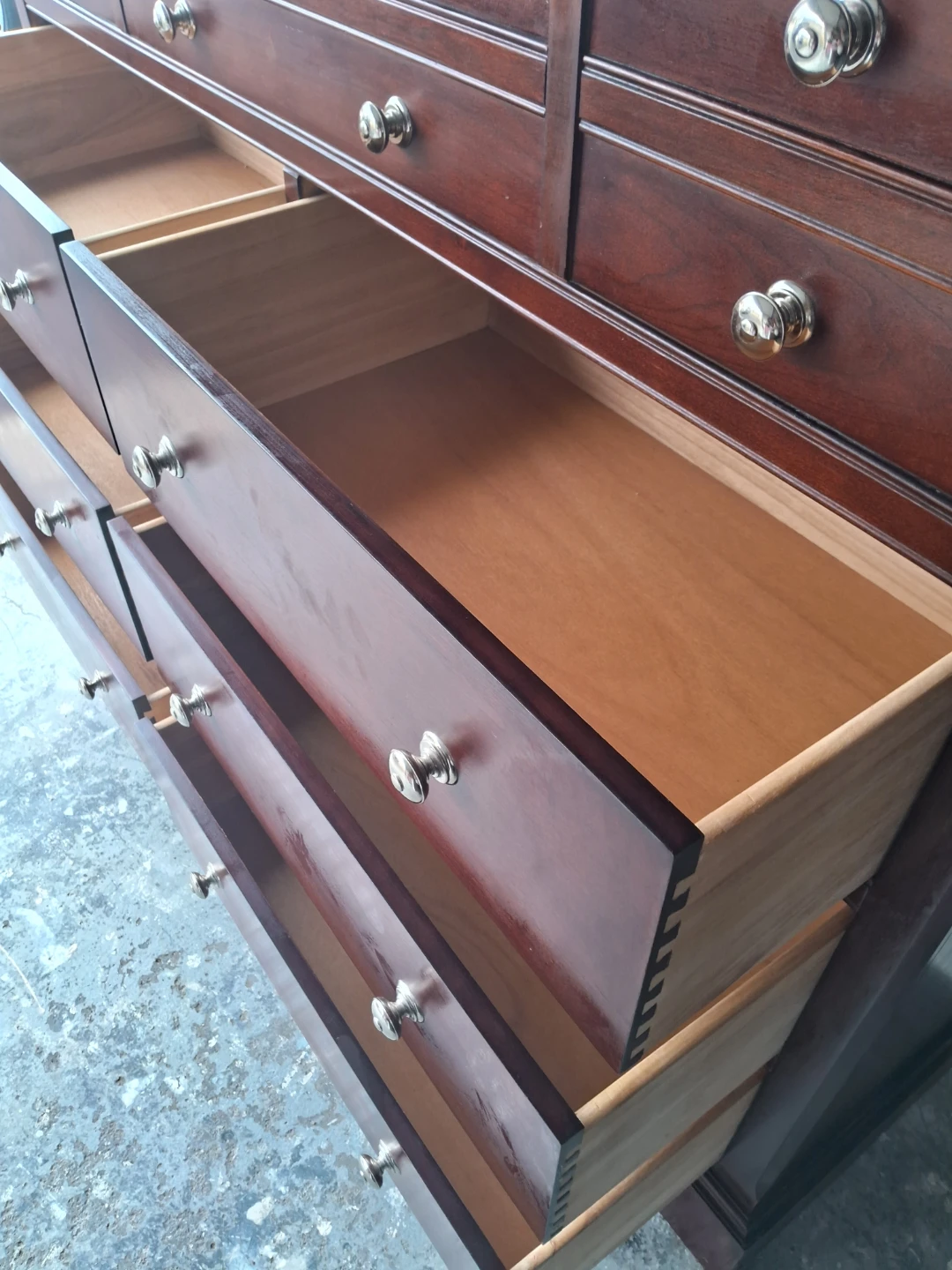 Dark Brown Dresser with 13 Drawers - photo 4
