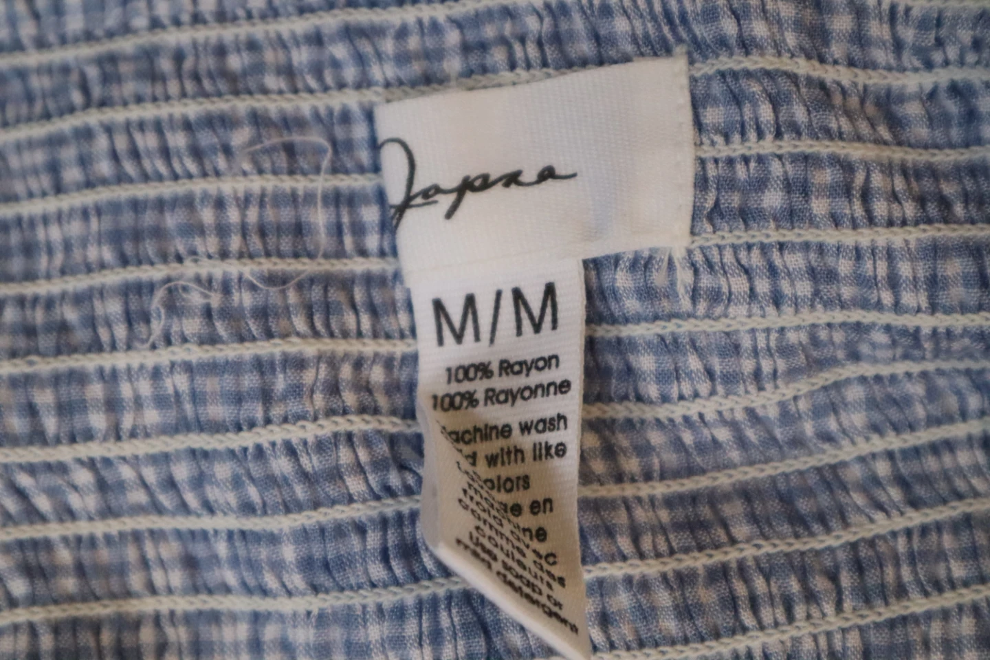 Jopaa Women's Blue Gingham Maxi Dress Size M/M - photo 3