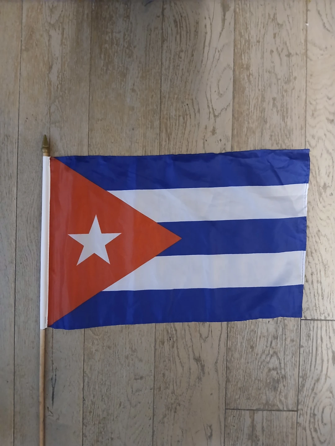 Cuban Flag with Stick - photo 2