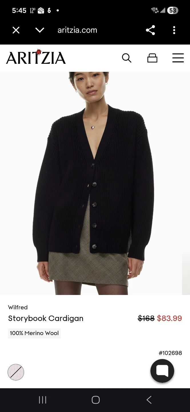 Aritzia Wilfred Storybook Cardigan (S) - photo 2
