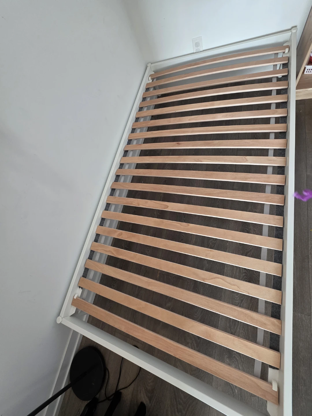 VEVELSTAD IKEA - White Single Bed Frame with Slats - photo 4