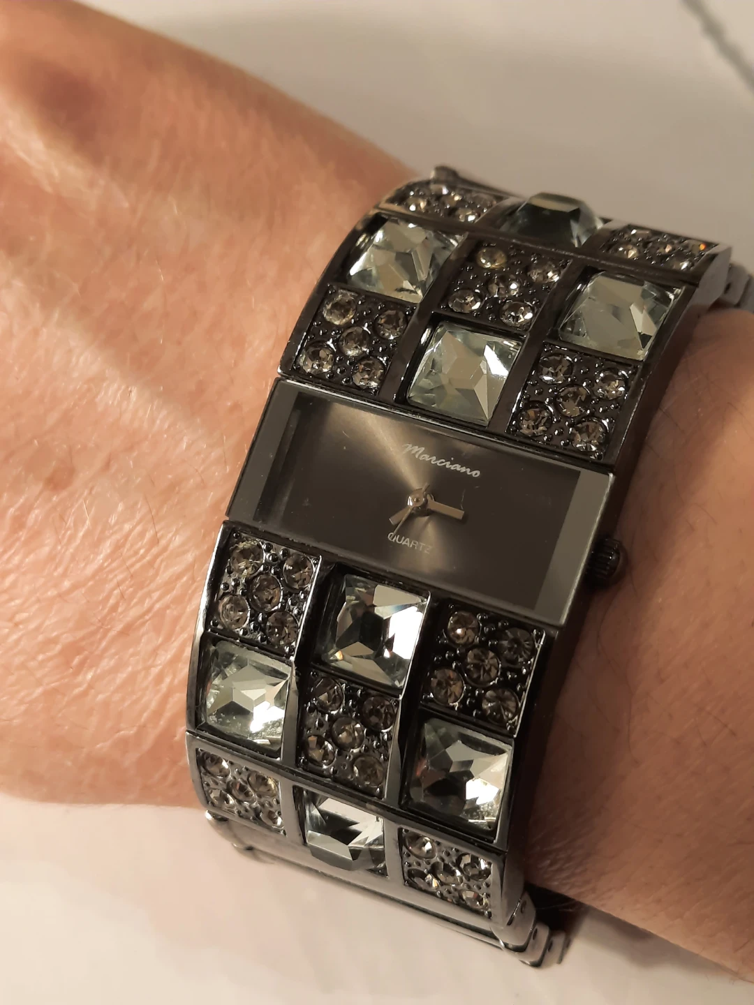 Marciano Quartz Watch with Rhinestones