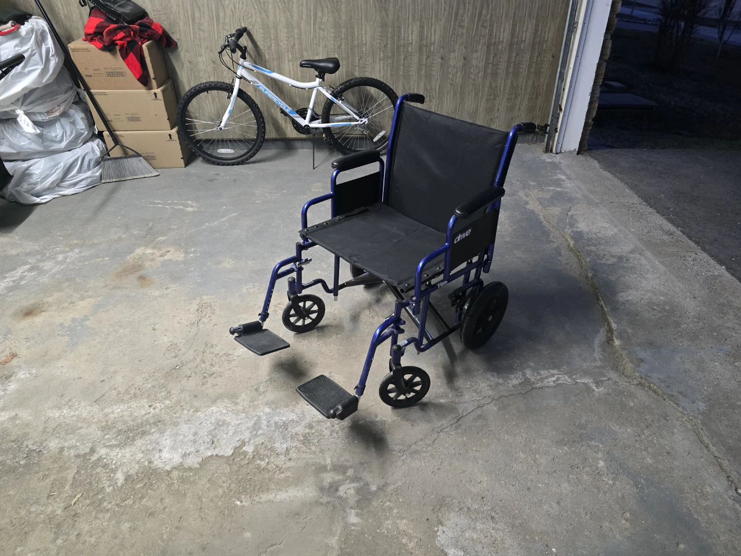 Drive Blue Transport Wheelchair