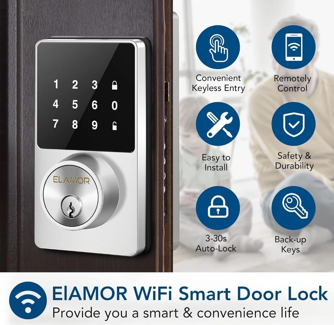ELAMOR WiFi Smart Door Lock - photo 2