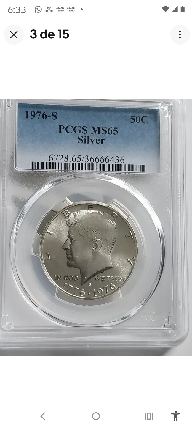 1976-S PCGS MS65 Silver Kennedy Half Dollar 50C - photo 3