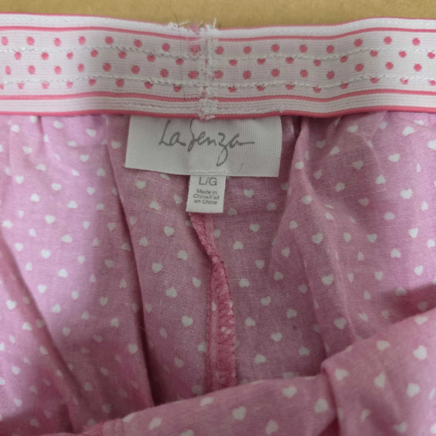 La Senza Pink Heart Print Pajama pants L/G - photo 3