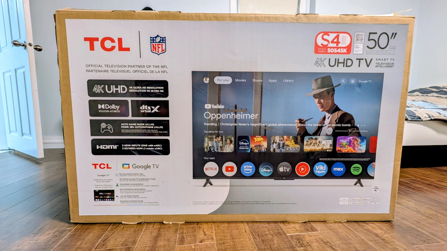 TCL 50" S45K Series 4K UHD HDR LED Smart Google TV (50S45K)