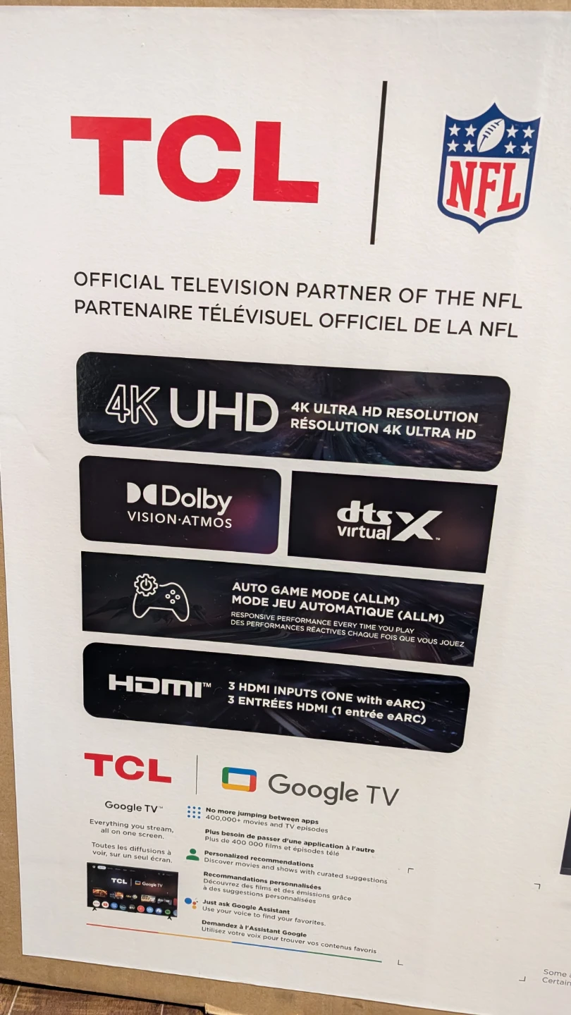TCL 50" S45K Series 4K UHD HDR LED Smart Google TV (50S45K) - photo 3