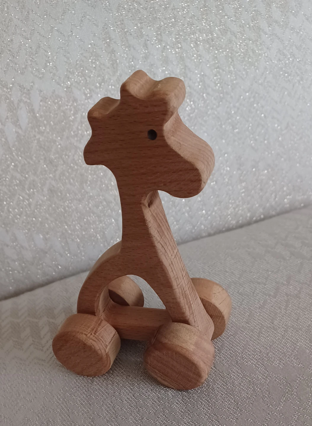 Wooden Airplane and Giraffe Toy Set