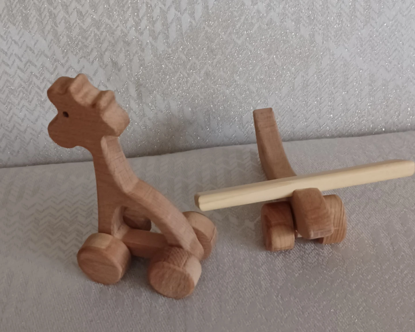 Wooden Airplane and Giraffe Toy Set - photo 3