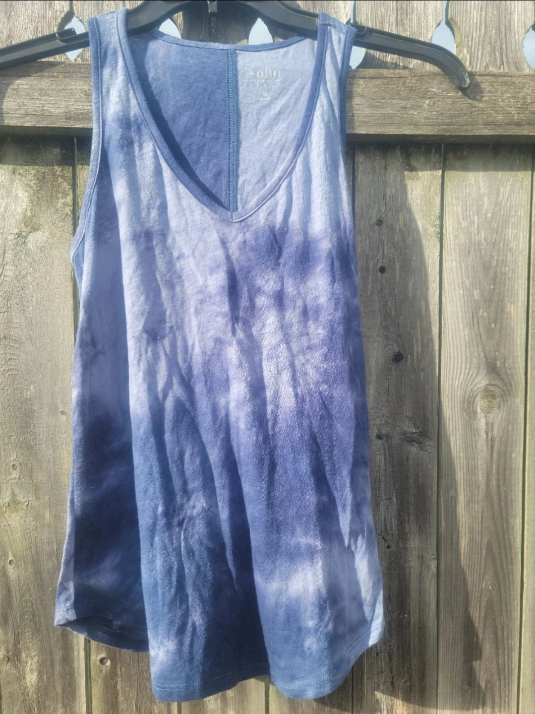 SoHo New York Company Jeans Tie-Dye Tank Top
