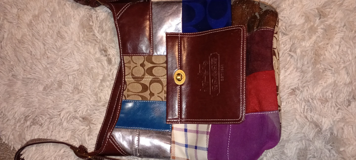 Coach Patchwork Leather Shoulder Bag - photo 5