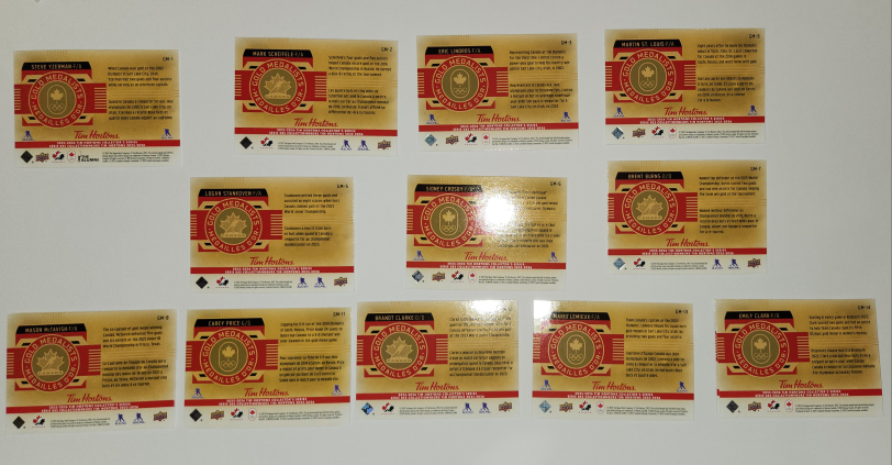 Pick Up x121 (no doubles) Team Canada Olympic Hockey Cards - photo 3