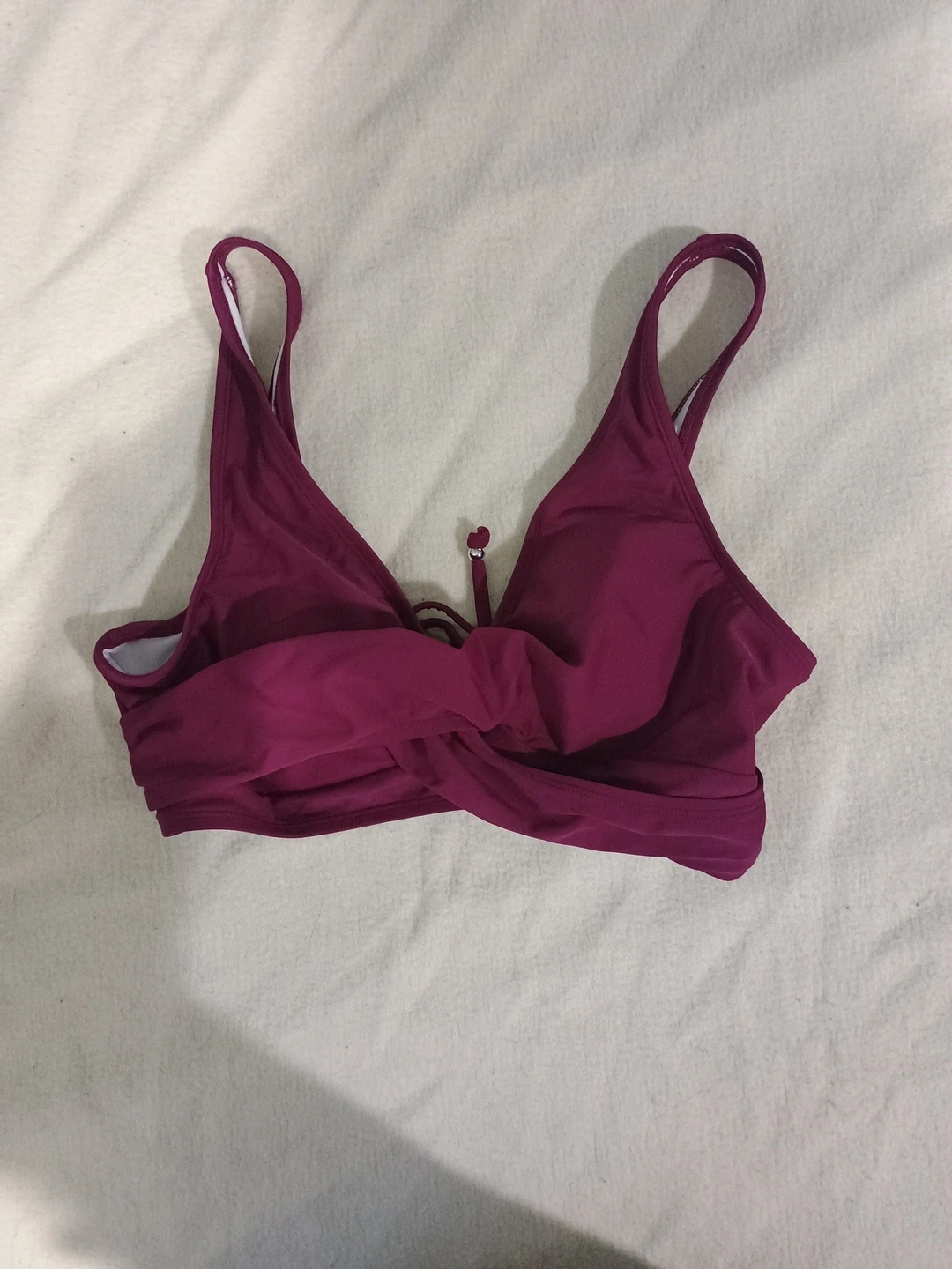 Berry colour bikini top - large
