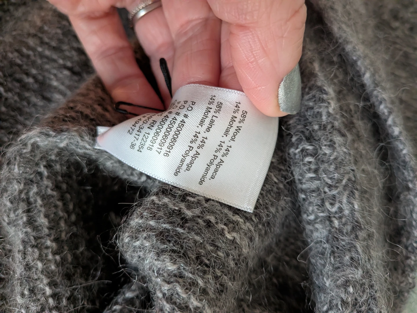 The Group BABATON Grey Wool Alpaca Mohair Cardigan XXS/XS - photo 5