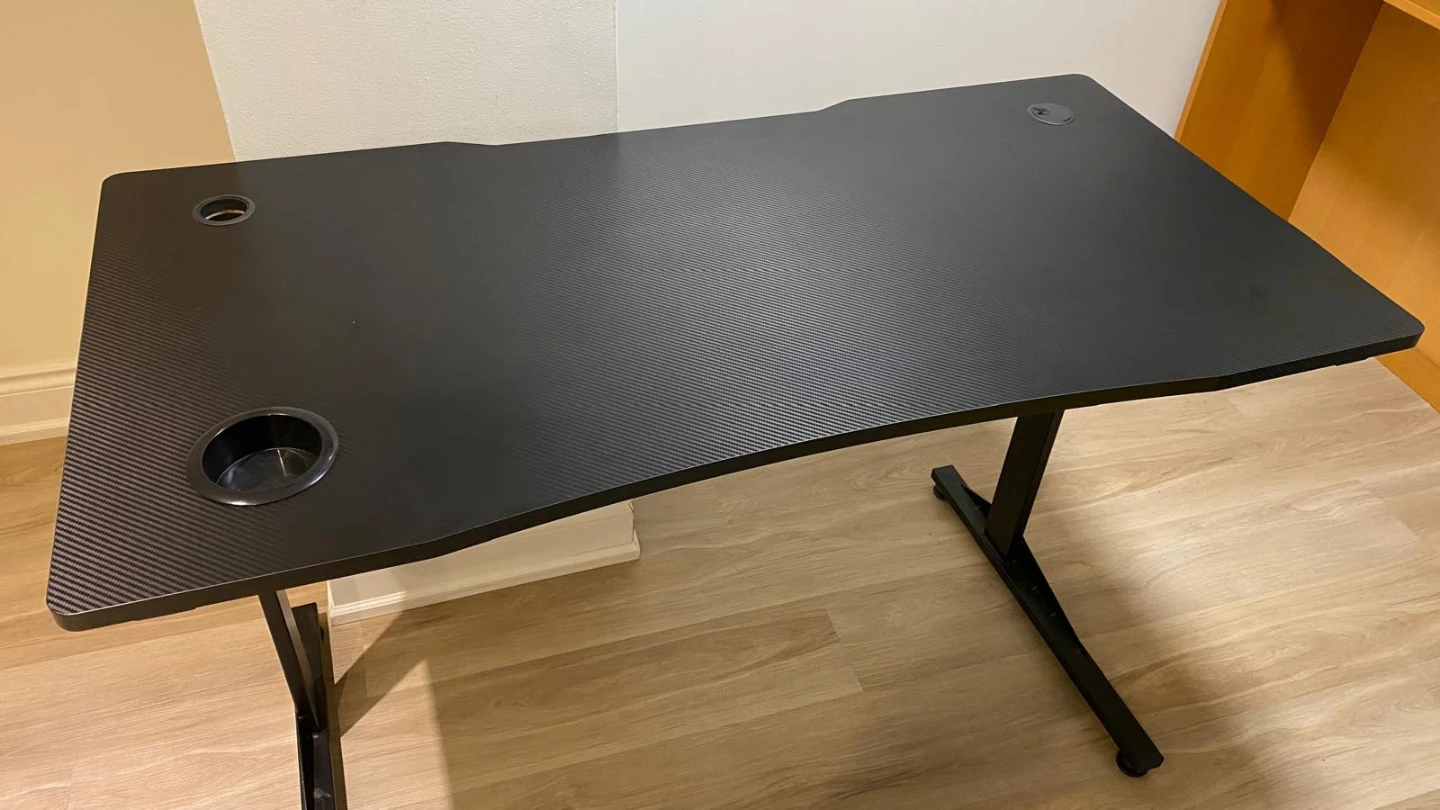 Black office desk and chair - photo 3