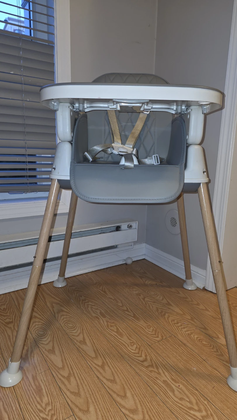 Soobaby Convertible Baby High Chair - Gray - photo 5