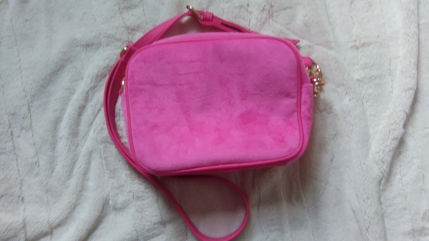 Juicy Couture Hot Pink Velour Crossbody Bag - photo 3