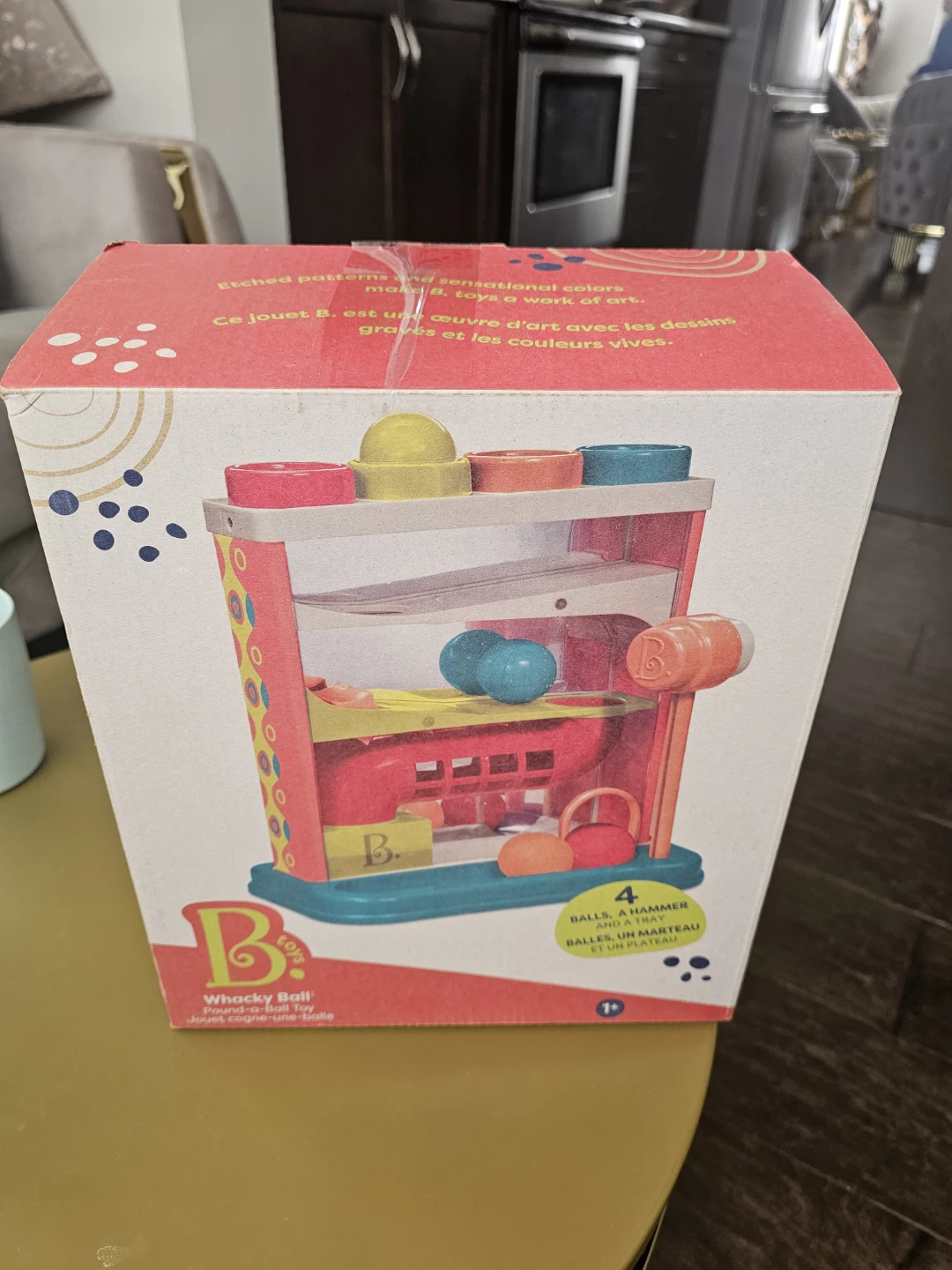 B. Toys – Whacky Ball – Pounding Toy – 4 Colorful Balls &...