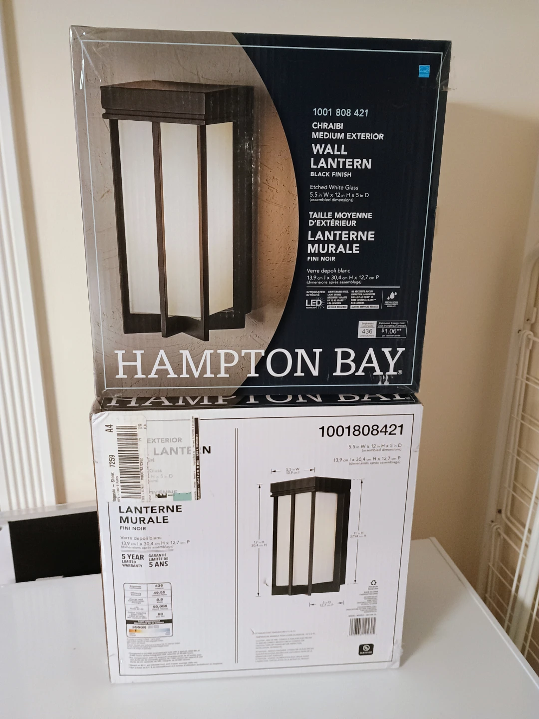 🥕 NEW Exterior Wall Lantern Light - Black Finish