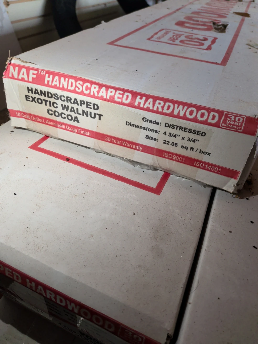 NAF Handscraped Exotic Walnut Cocoa Hardwood Flooring - photo 2