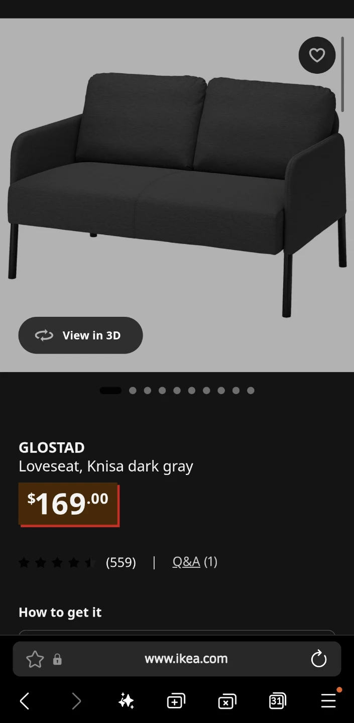 IKEA Sofa GLOSTAD - photo 2