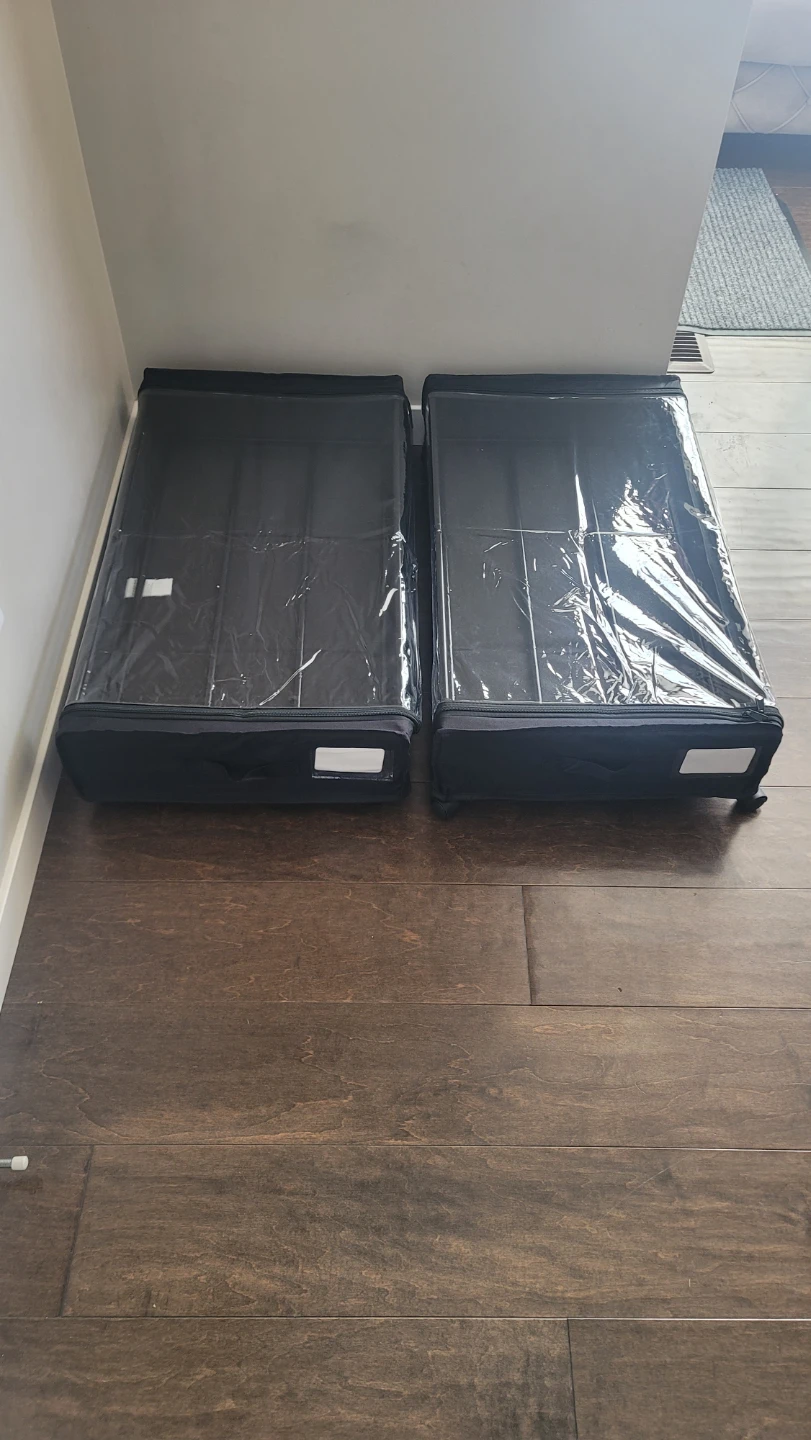 Set of 2 Rolling Storage Bins for Under The Bed,Featuring .... - photo 2